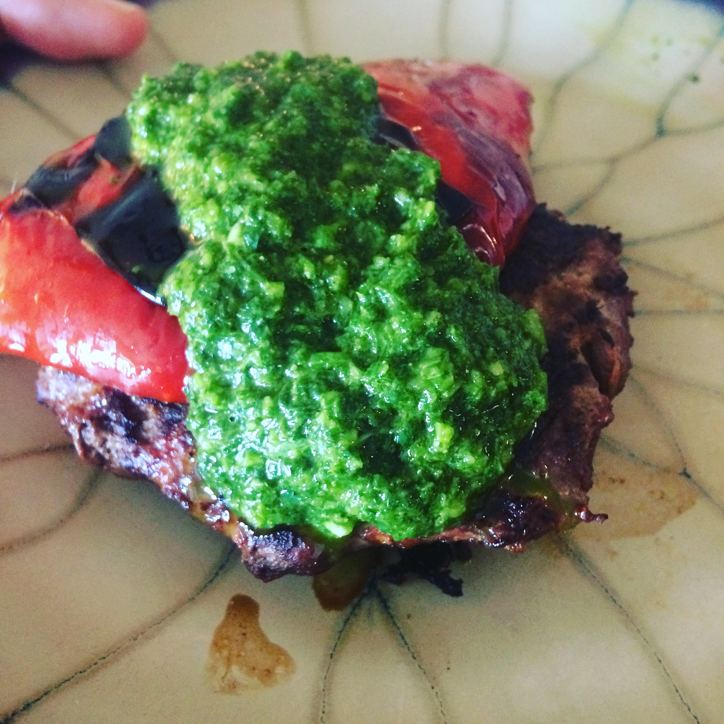 Foodjitsu Fridays Venison Chorizo Burgers With Grilled Red Peppers And